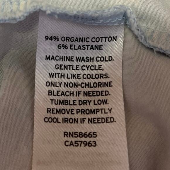 Nordstrom BP Blue White Daisy Knit Stretch Scoop Neck Cami Crop Tank Top Size M - Picture 5 of 5